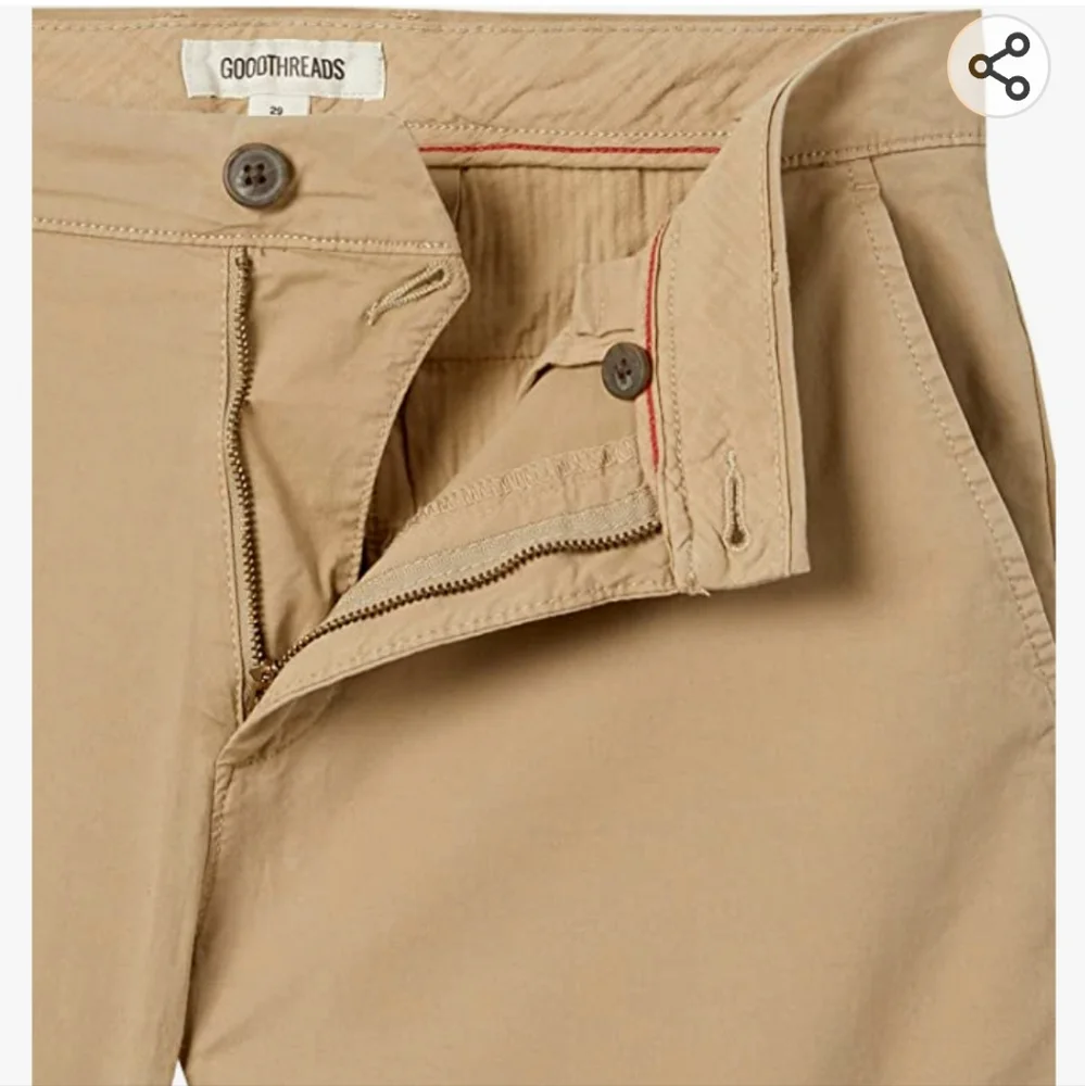 Men's Flat-Front Chino Shorts - Picture 3 of 7